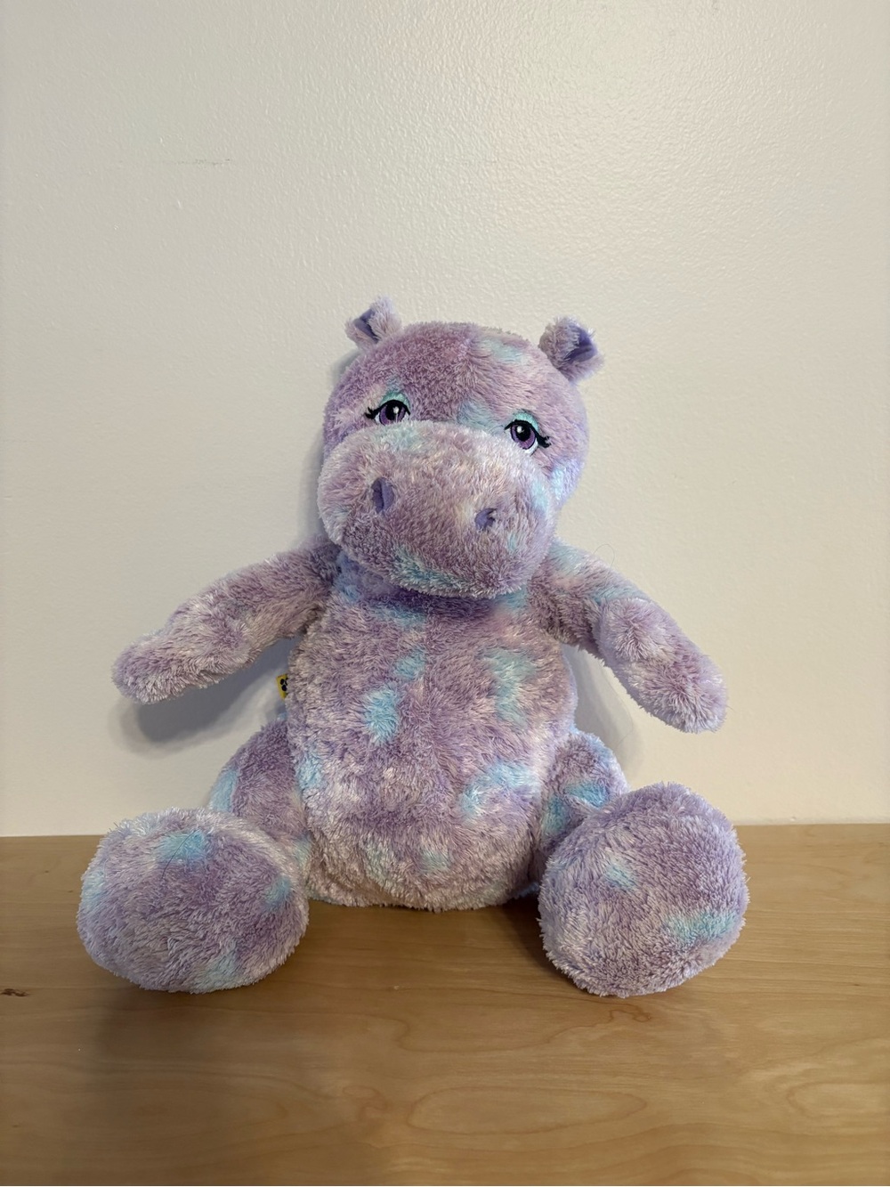 Build-A-Bear Purple Tie-Dye Hippo Plush (Retired)